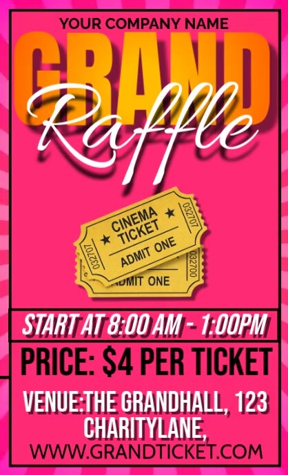 Grand Raffle Template | PosterMyWall