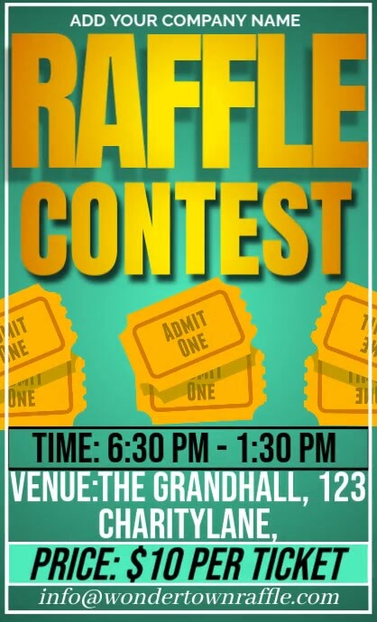 Grant Raffle Header Grand Raffle Template | PosterMyWall