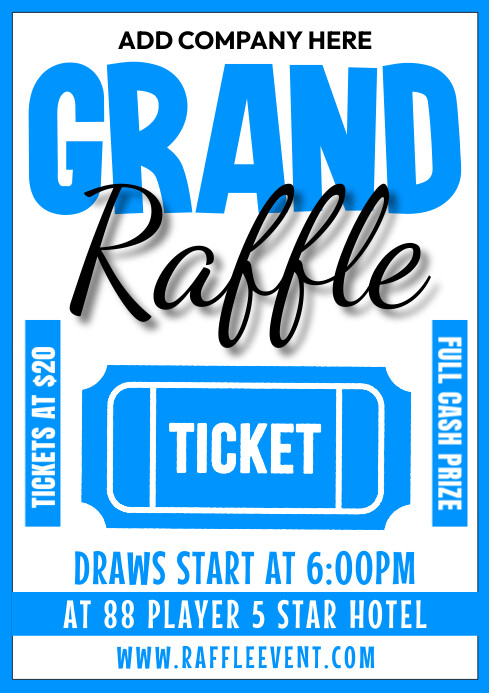 Grand Raffle Template | PosterMyWall