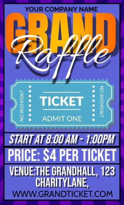 Plantilla de Grand Raffle | PosterMyWall