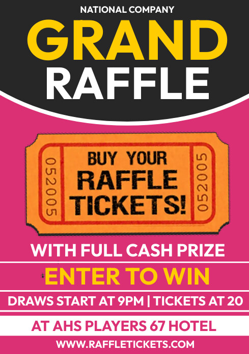 Grand raffle Template | PosterMyWall