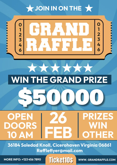 Copy of grand raffle | PosterMyWall