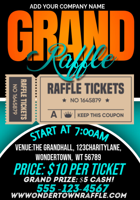 Grand raffle Template | PosterMyWall