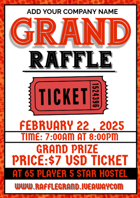 Grand Raffle Graphics Grand raffle Template | PosterMyWall