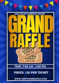 Grand raffle A6 template