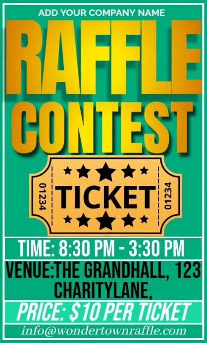 Grand Raffle Template | PosterMyWall