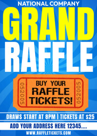Grand Raffle Poster Grand Raffle Template | PosterMyWall