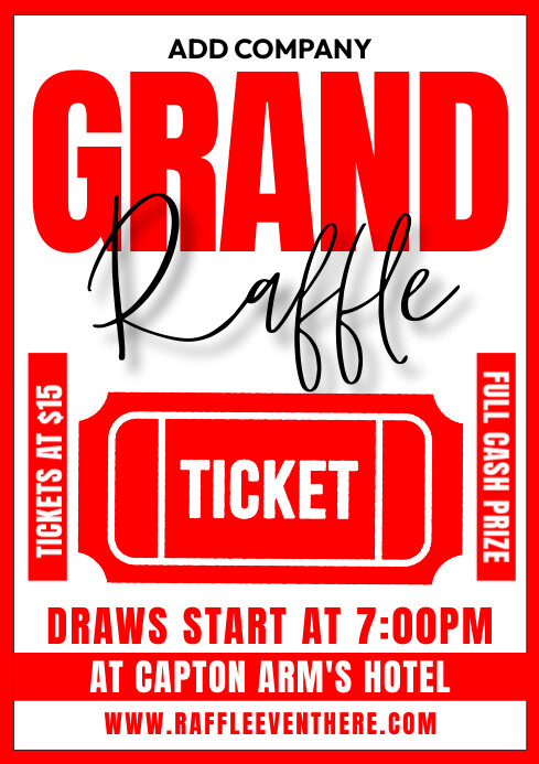 Plantilla de Grand Raffle | PosterMyWall