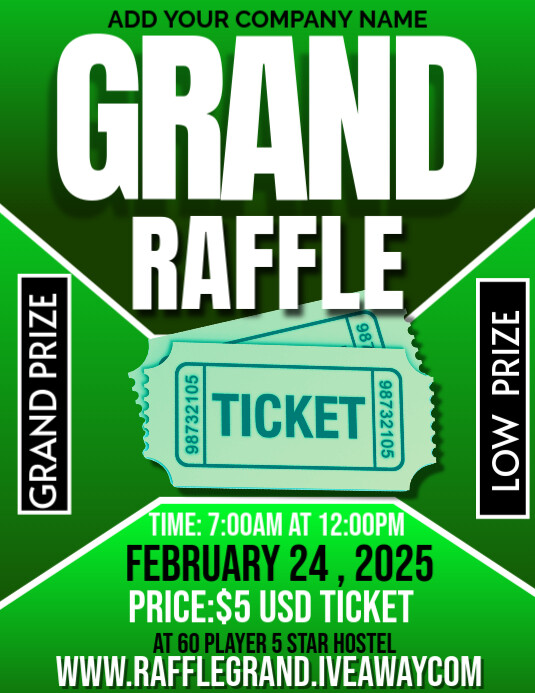 Grand raffle Template | PosterMyWall