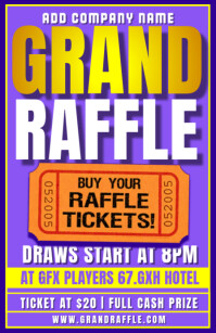 Grand Raffle Template | PosterMyWall