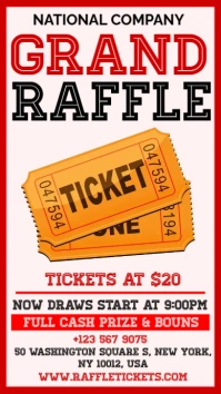 Grand raffle Digital Display (9:16) template
