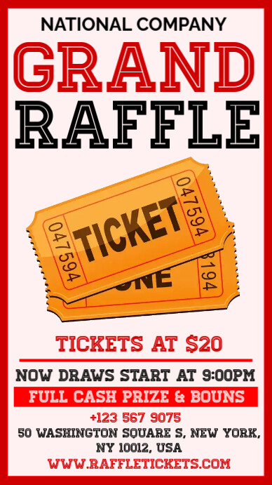 Grand raffle Template | PosterMyWall