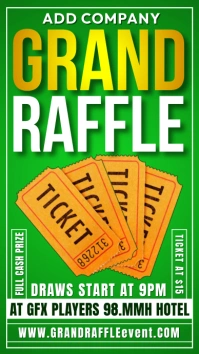 Grand raffle Digital Display (9:16) template