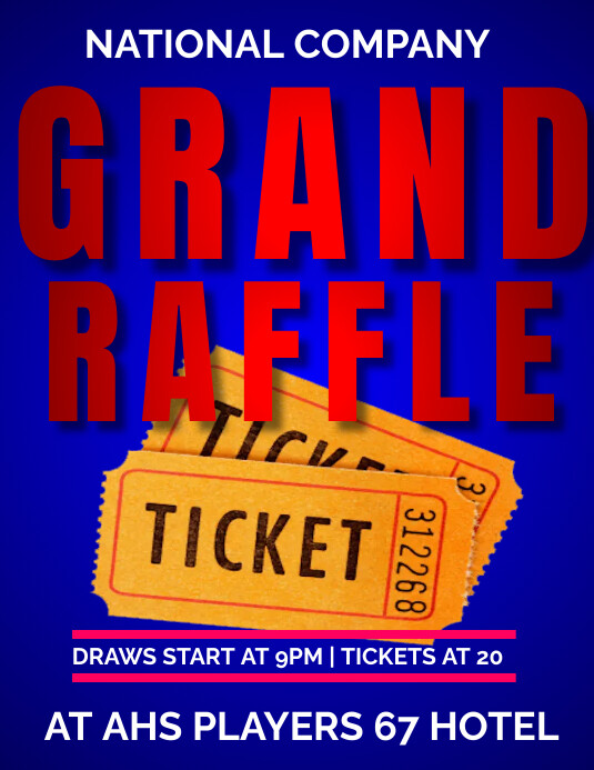 GRAND RAFFLE Template | PosterMyWall