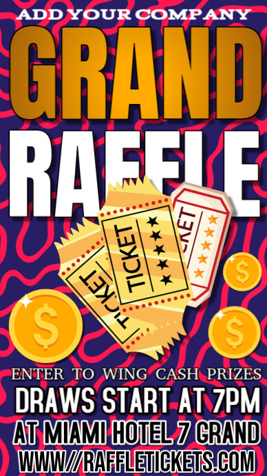 grand raffle draw Template | PosterMyWall