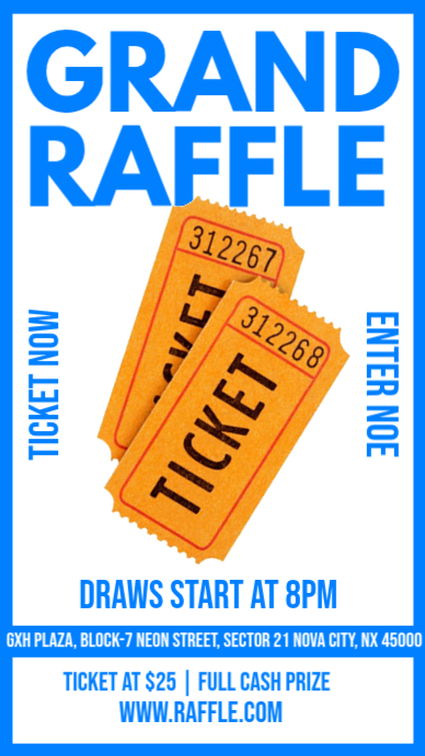 Grand Raffle Graphics grand raffle poster Templat | PosterMyWall