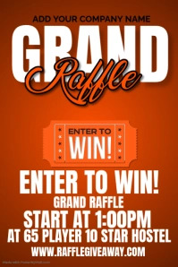 Grand Raffle Poster Template | PosterMyWall