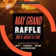 Grand Raffle Square Video Template Persegi (1:1)