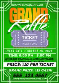 Grand Raffle Ticket Template | PosterMyWall