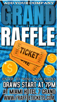 GRAND RAFFLE TICKET DESIGN Template | PosterMyWall