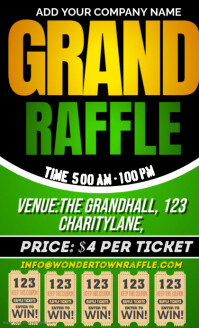 Grand Raffle Tag grand raffle ticket design Template | PosterMyWall