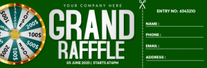 Grand Raffle Ticket Twitter-header template