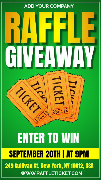 Plantilla de Grand Raffle Ticket Instagram Story | PosterMyWall