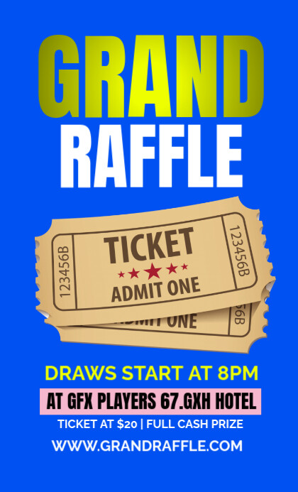 Grand Raffle Us Legal Template | PosterMyWall