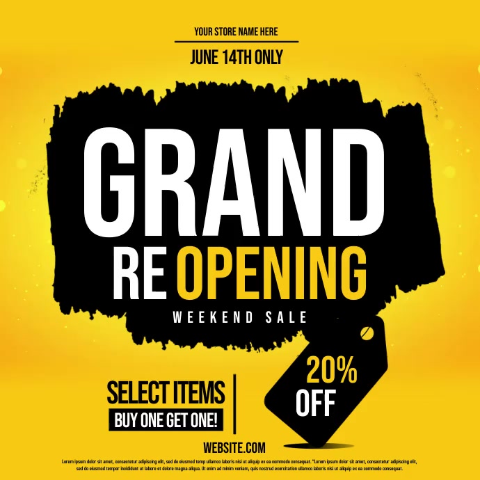 Grand Reopening Template | PosterMyWall