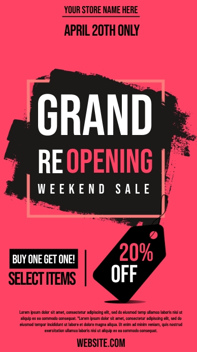 Grand reopening Template | PosterMyWall