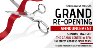 GRAND REOPENING template