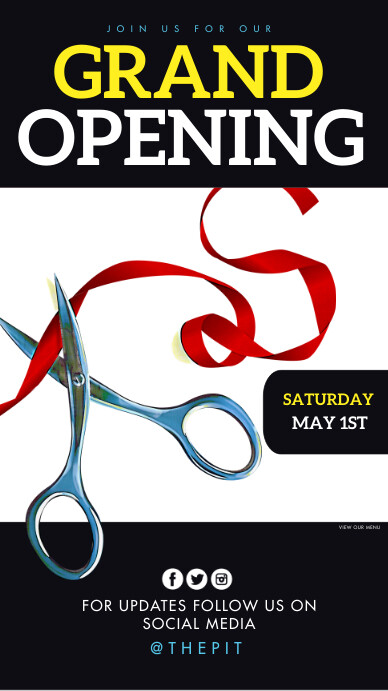 Grand Reopening Template | PosterMyWall