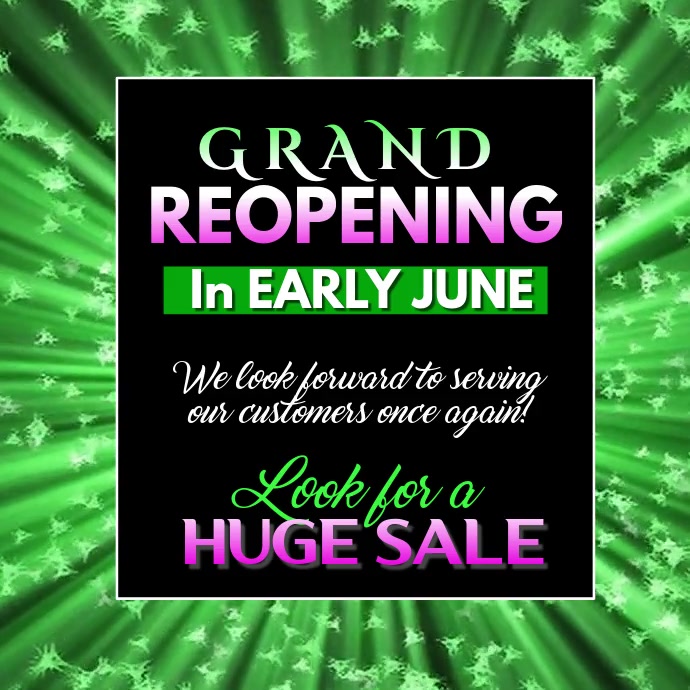 Copy of Grand Reopening Video | PosterMyWall