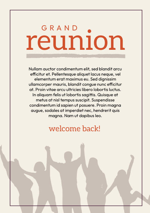 Grand Reunion Example Grand Reunion Template | PosterMyWall