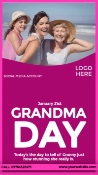 Happy Grandma Day Instagram Story template