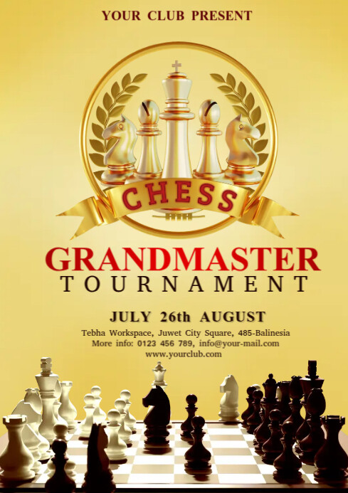 Grandmaster Chess Tournament Template | PosterMyWall