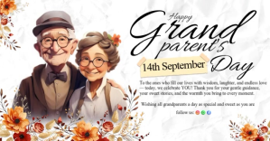 Grandparents, Our Guiding Lights Forever Gedeelde afbeelding op Facebook template