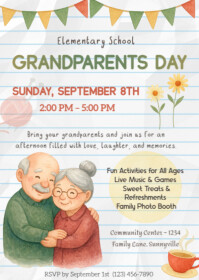 Grandparents Day Flyer Template A6