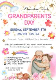 Grandparents Day Flyer Template A6