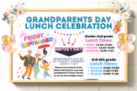 Hvid Grandparents Day Celebration Banner 4' × 6' Template