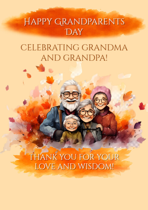 Grandparents Day Poster Template | PosterMyWall