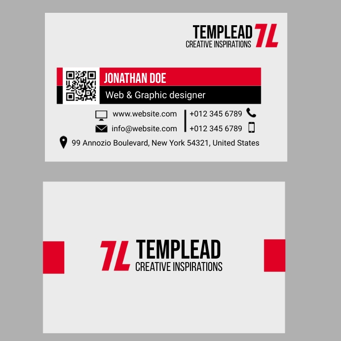 Graphic And Web Designer Card Instagram-opslag template