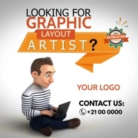 Graphic Artist Instagram na Post template