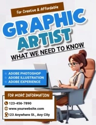 Graphic Artist Flyer (US Letter) template