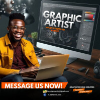 Graphic Artist Hiring Instagram-bericht template