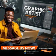 Graphic Artist Hiring Instagram Post template