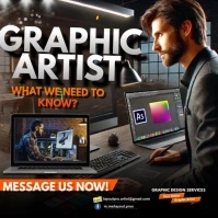 Graphic Artist Hiring Video Instagram Post template