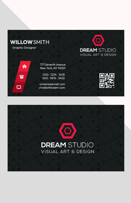Calling Card Elements Copy of Graphic Calling Card | PosterMyWall