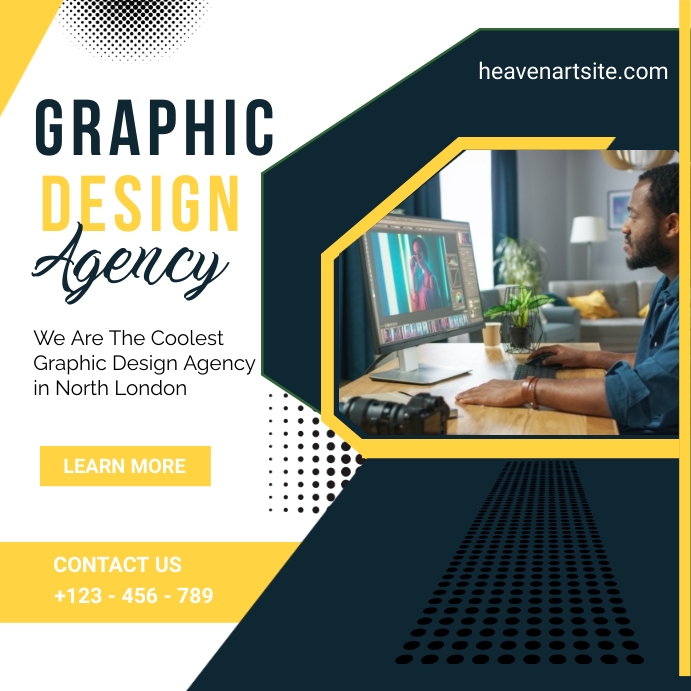 Graphic Design Agency Instagram Post Template | PosterMyWall