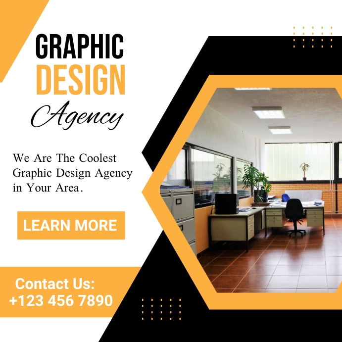 Graphic design agency services template. | PosterMyWall